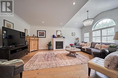 43 Harry Lee Crescent, Clarington (Bowmanville), ON - Indoor Photo Showing Living Room With Fireplace