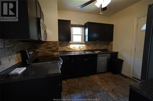 1450 Bruce Avenue, Windsor, ON - Indoor Photo Showing Kitchen With Double Sink