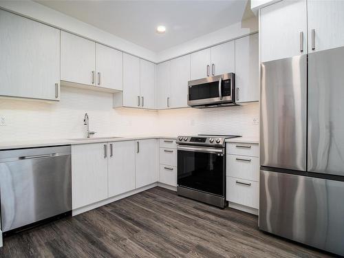 308-147 Haliburton St, Nanaimo, BC - Indoor Photo Showing Kitchen With Stainless Steel Kitchen With Upgraded Kitchen