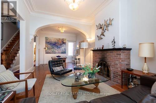 29 Spruce Street, Toronto, ON - Indoor Photo Showing Living Room With Fireplace