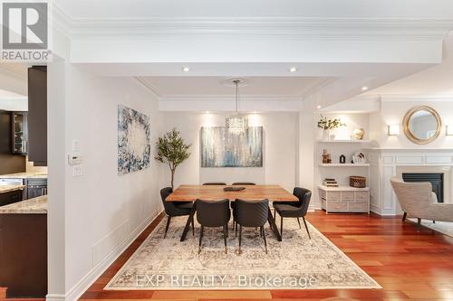 2 - 346 Park Lawn Road, Toronto (Stonegate-Queensway), ON - Indoor Photo Showing Dining Room With Fireplace