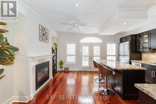 2 - 346 Park Lawn Road, Toronto (Stonegate-Queensway), ON - Indoor Photo Showing Kitchen With Fireplace