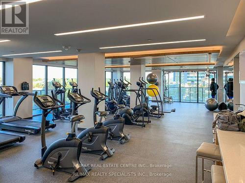 4319 - 30 Shore Breeze Drive, Toronto, ON - Indoor Photo Showing Gym Room