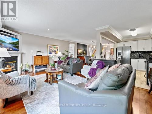 2252 Fairbairn Court, Oakville, ON - Indoor Photo Showing Living Room With Fireplace