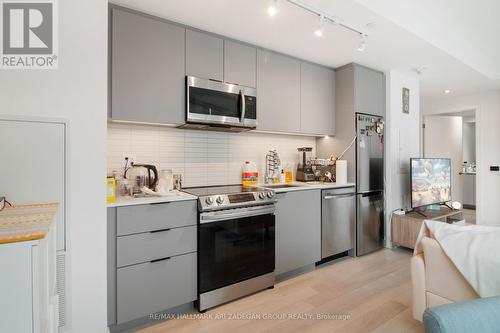 1213 - 50 Power Street, Toronto (Moss Park), ON - Indoor Photo Showing Kitchen With Stainless Steel Kitchen With Upgraded Kitchen