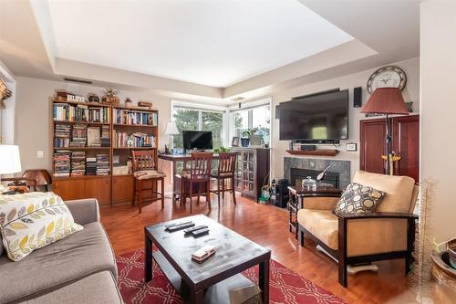 205-2425 Mount Baldy Drive, Kelowna, BC - Indoor Photo Showing Living Room With Fireplace