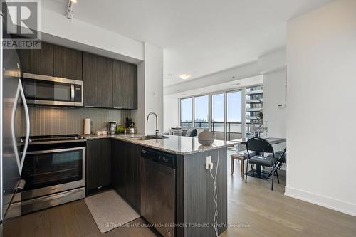 3815 - 30 Shore Breeze Drive, Toronto (Mimico), ON - Indoor Photo Showing Kitchen With Stainless Steel Kitchen With Upgraded Kitchen