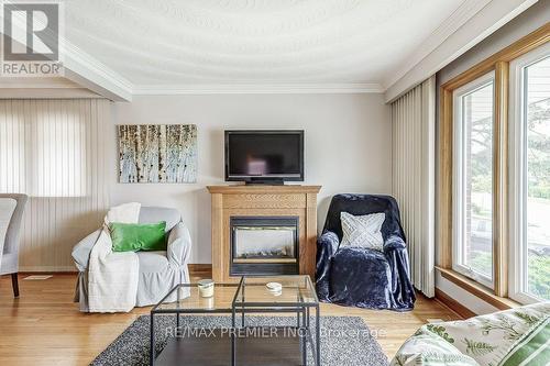 65 Allonsius Drive, Toronto (Eringate-Centennial-West Deane), ON - Indoor Photo Showing Living Room With Fireplace