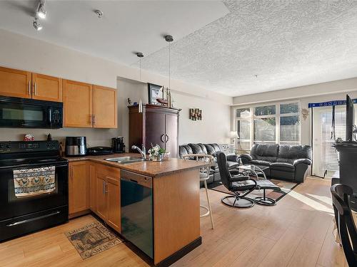 205-2220 Sooke Rd, Colwood, BC - Indoor Photo Showing Kitchen With Double Sink