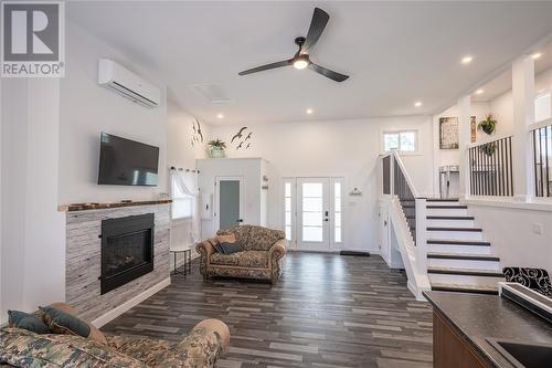 1993 Yonge Street, Sarnia, ON - Indoor Photo Showing Living Room With Fireplace