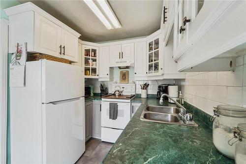 1007 Dunsmure Road, Hamilton, ON - Indoor Photo Showing Kitchen With Double Sink