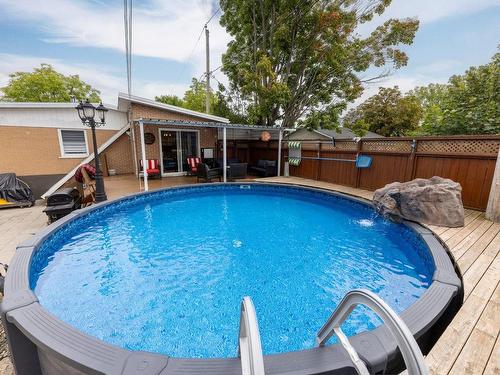 Pool - 12660 Av. Rita-Levi-Montalcini, Montréal (Rivière-Des-Prairies/Pointe-Aux-Trembles), QC - Outdoor With Above Ground Pool With Backyard With Exterior