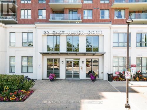 1020 - 22 East Haven Drive, Toronto (Birchcliffe-Cliffside), ON - Outdoor With Balcony With Facade