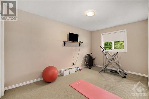 secondary bedroom currently used a gym - 1657 7Th Line Road, Carleton Place, ON - Indoor Photo Showing Gym Room