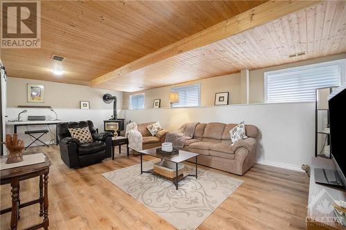 recreation room with all new luxury vinyl flooring - 1657 7Th Line Road, Carleton Place, ON - Indoor