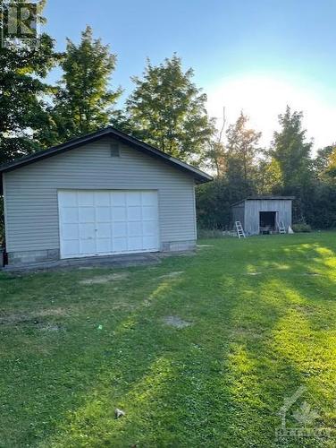 single oversized 20'X24' detached garage with 12' o/h door and wood shed - 1657 7Th Line Road, Carleton Place, ON - Outdoor