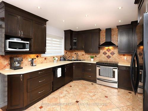 32 Coniston Ave, Brampton, ON - Indoor Photo Showing Kitchen With Upgraded Kitchen