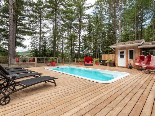 Pool - 4273 Route Des Tulipes, La Conception, QC - Outdoor With In Ground Pool With Deck Patio Veranda With Backyard