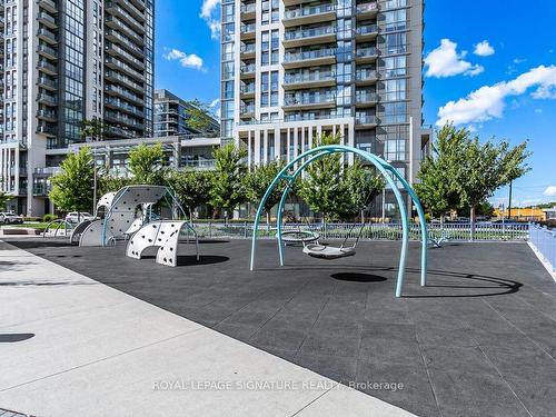 412-17 Zorra St, Toronto, ON - Outdoor With Balcony With Facade