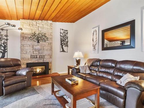 181 Gould Road, Kenora, ON - Indoor Photo Showing Living Room With Fireplace