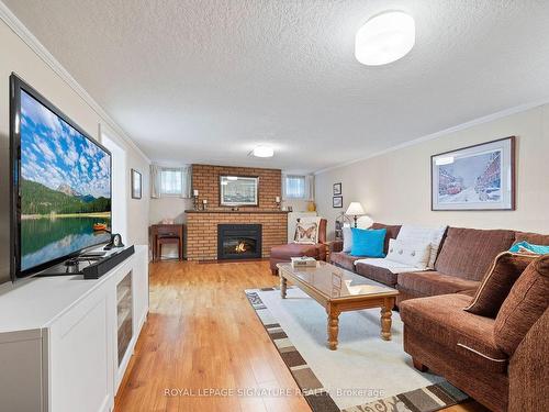 1244 Royal York Rd, Toronto, ON - Indoor Photo Showing Living Room With Fireplace