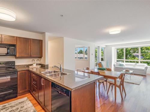 304-297 Hirst Ave, Parksville, BC - Indoor Photo Showing Kitchen With Double Sink