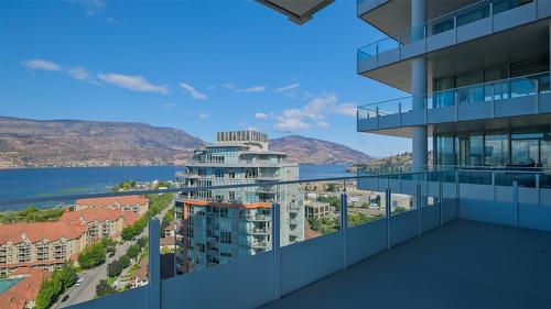 2105-1181 Sunset Drive, Kelowna, BC - Outdoor With Body Of Water With Balcony With View