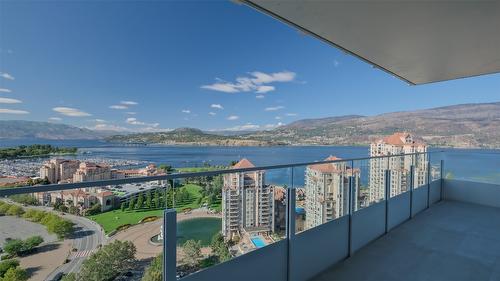 2105-1181 Sunset Drive, Kelowna, BC - Outdoor With Body Of Water With Balcony With View