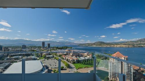 2105-1181 Sunset Drive, Kelowna, BC - Outdoor With Body Of Water With Balcony With View