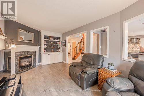 74 Golden Meadow Road, Barrie, ON - Indoor Photo Showing Living Room With Fireplace