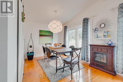 112 Buckingham Drive, Hamilton (Westcliffe), ON - Indoor Photo Showing Dining Room With Fireplace