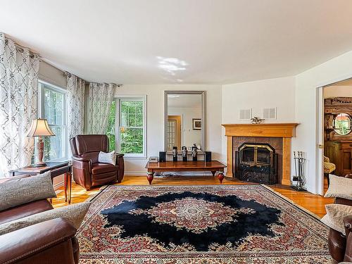 Living room - 354 Ch. Jolley, Shefford, QC - Indoor Photo Showing Living Room With Fireplace