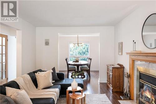 1045 Karsh Drive, Ottawa, ON - Indoor Photo Showing Living Room With Fireplace