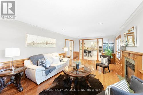 3353 Azelia Court, Mississauga, ON - Indoor Photo Showing Living Room With Fireplace