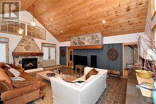 135 Sleepy Hollow Road, Blue Mountains, ON - Indoor Photo Showing Living Room With Fireplace