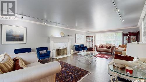 3478 Albert Street, Regina, SK - Indoor Photo Showing Living Room With Fireplace