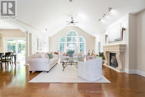 14 Lloyd Cook Drive W, Springwater (Minesing), ON - Indoor Photo Showing Living Room With Fireplace