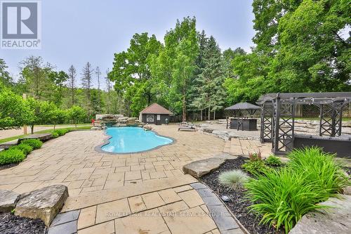 398 Winston Churchill Boulevard, Oakville (Eastlake), ON - Outdoor With In Ground Pool With Deck Patio Veranda With Backyard