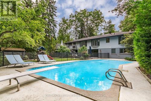 1345 Glenburnie Road, Mississauga (Mineola), ON - Outdoor With In Ground Pool With Backyard