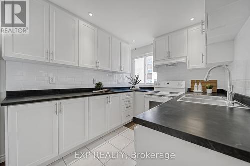 208 - 1055 Dundas Street E, Mississauga (Applewood), ON - Indoor Photo Showing Kitchen With Double Sink