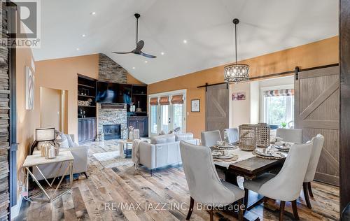 802 Smith Street, Brighton, ON - Indoor Photo Showing Dining Room With Fireplace