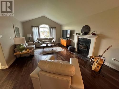 6 Mitchell Street, Happy Valley-Goose Bay, NL - Indoor Photo Showing Living Room With Fireplace