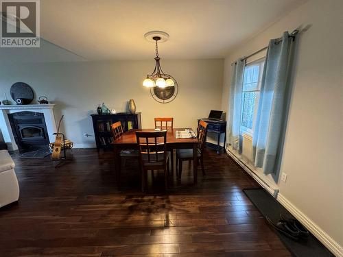 6 Mitchell Street, Happy Valley-Goose Bay, NL - Indoor Photo Showing Dining Room With Fireplace