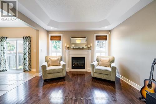 73 Baxter Street, Clarington (Bowmanville), ON - Indoor Photo Showing Living Room With Fireplace