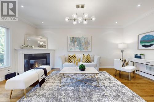 227 Rothbury Road, Richmond Hill, ON - Indoor Photo Showing Living Room With Fireplace