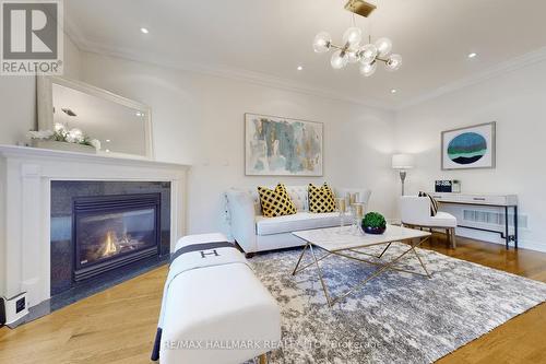 227 Rothbury Road, Richmond Hill, ON - Indoor Photo Showing Living Room With Fireplace