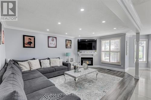 4414 Mayflower Drive, Mississauga (Hurontario), ON - Indoor Photo Showing Living Room With Fireplace