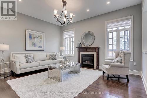 459 Threshing Mill Boulevard, Oakville, ON - Indoor Photo Showing Living Room With Fireplace