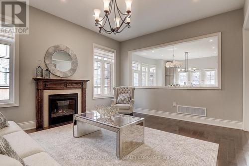 459 Threshing Mill Boulevard, Oakville, ON - Indoor Photo Showing Living Room With Fireplace