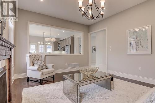 459 Threshing Mill Boulevard, Oakville, ON - Indoor Photo Showing Living Room With Fireplace